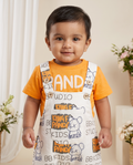 Kung Fu Panda Graphic Dungaree Set for Boys | BB Kids Studio
