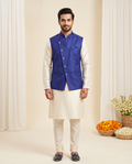 Men's Royal Blue Nehru Jacket | Modi Coat