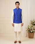 Men's Royal Blue Nehru Jacket (Modi Coat)