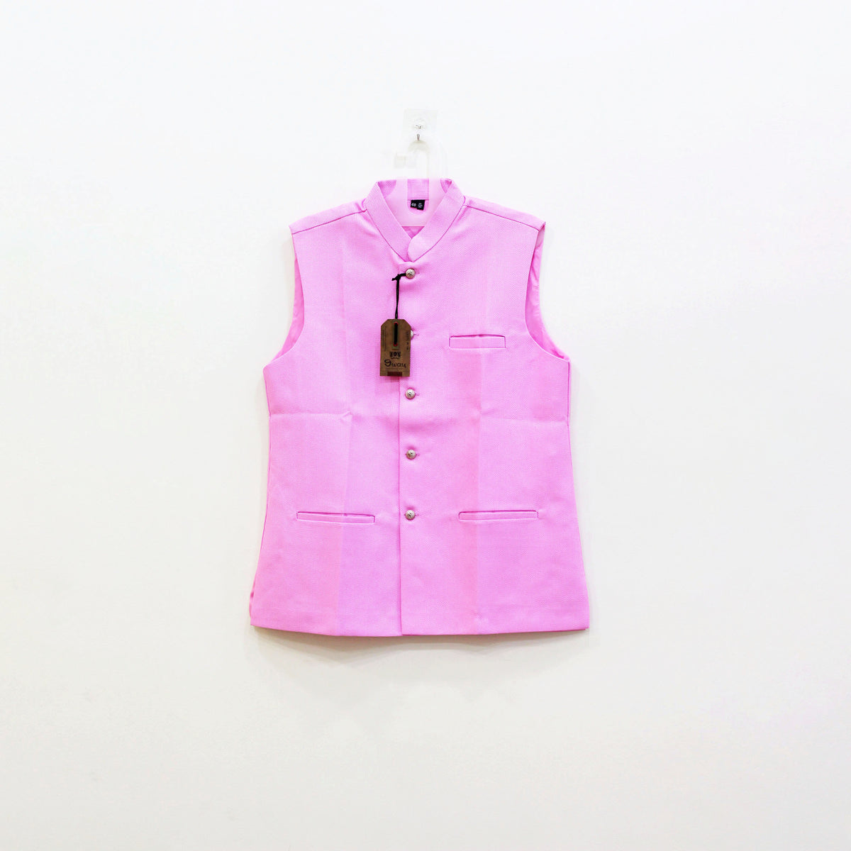 Men's Pink Nehru Jacket | Modi Coat for Men