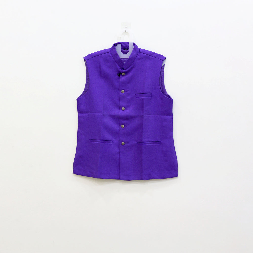 Men's Purple Nehru Jacket (Modi Coat)