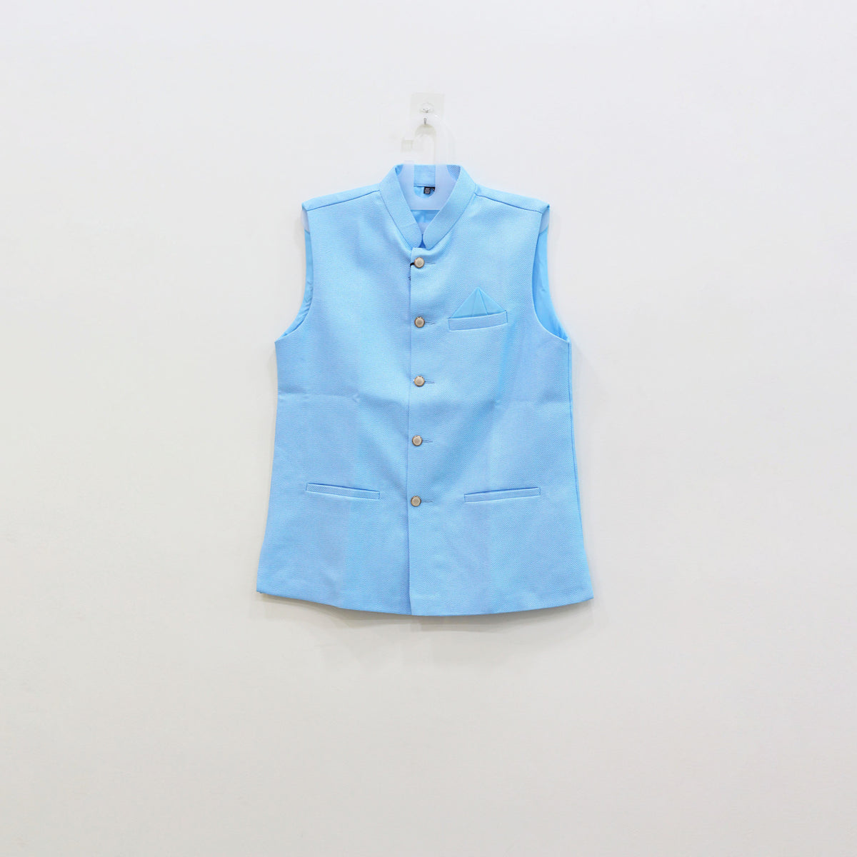 Men's Sky Blue Nehru Jacket (Modi Coat)