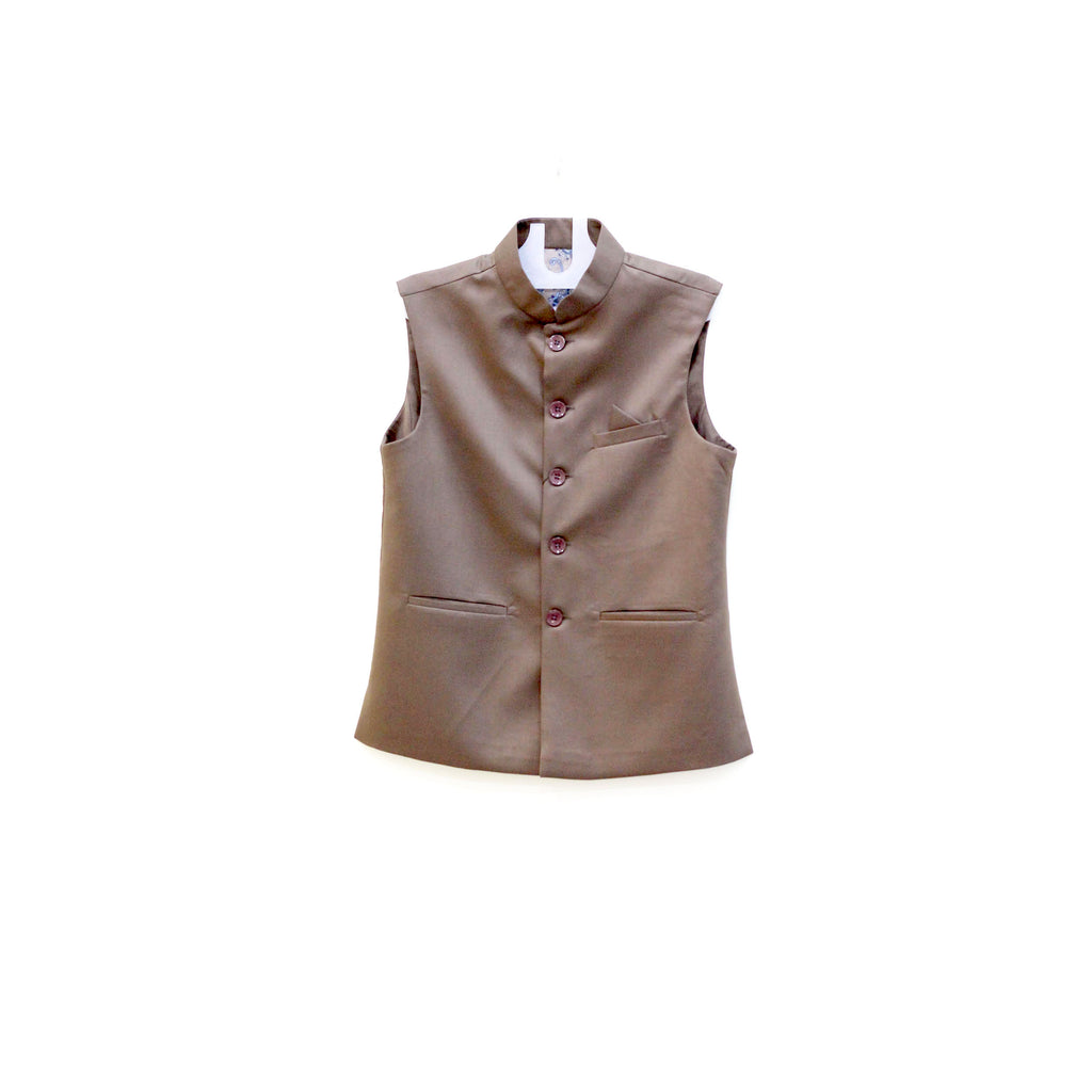 Men's Khaki Nehru Jacket (Modi Coat)