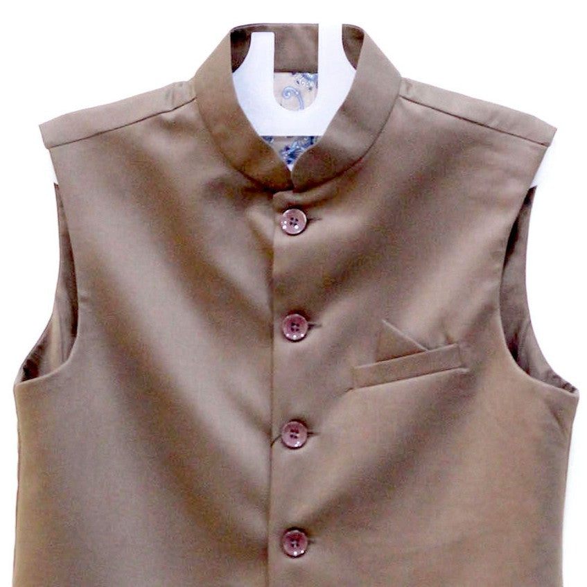 Men's Khaki Nehru Jacket (Modi Coat)