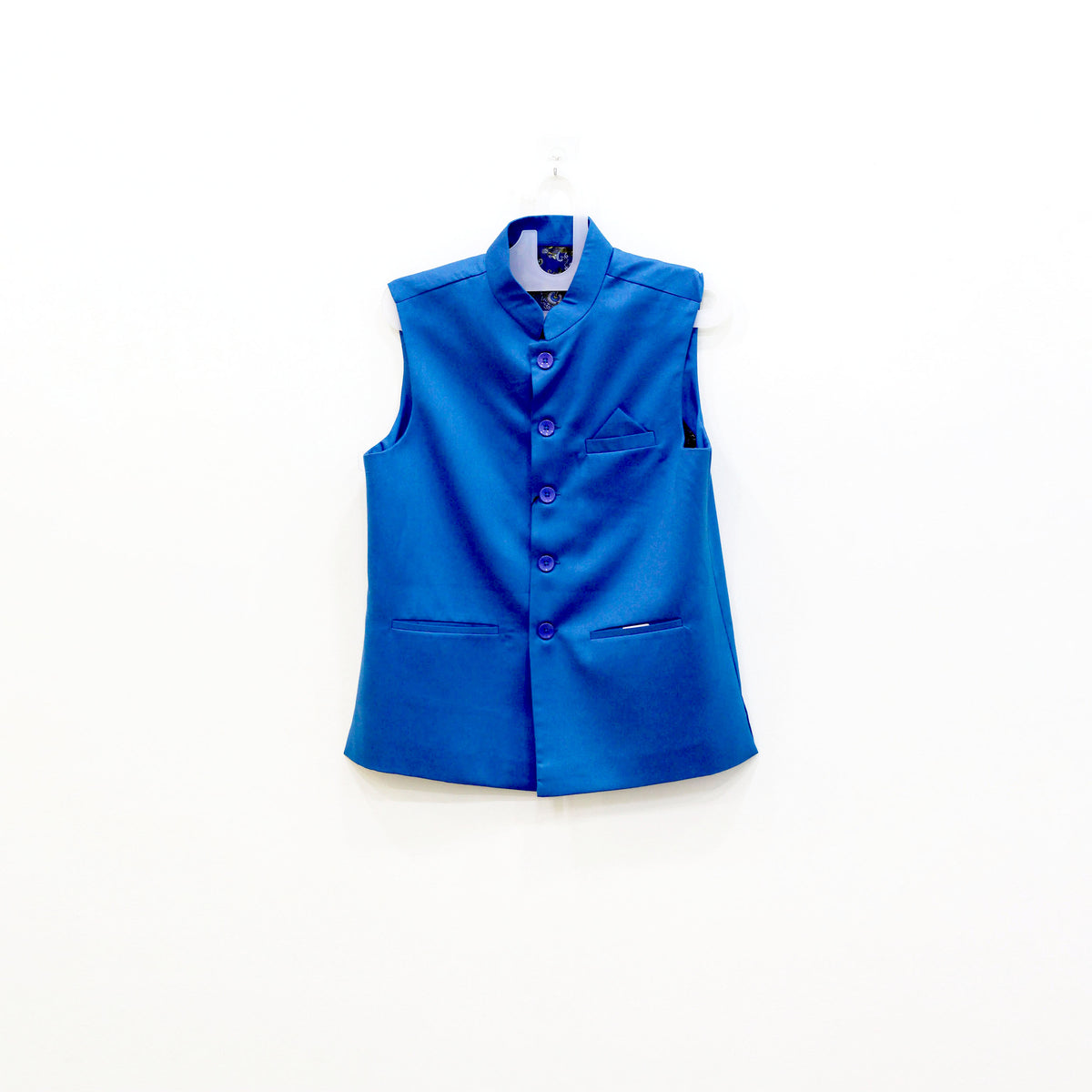 Men's Royal Blue Nehru Jacket (Modi Coat)