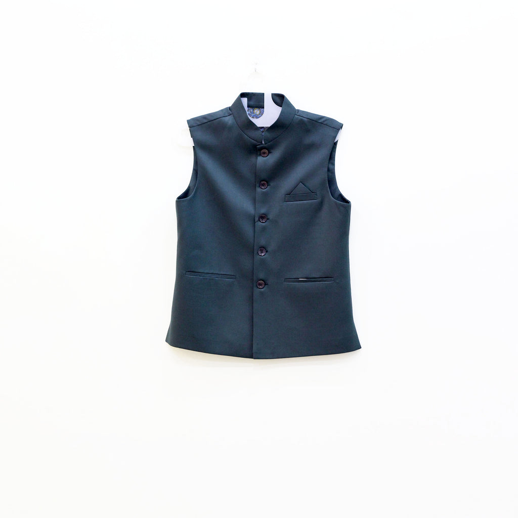 Men's Navy Blue Nehru Jacket (Modi Coat)
