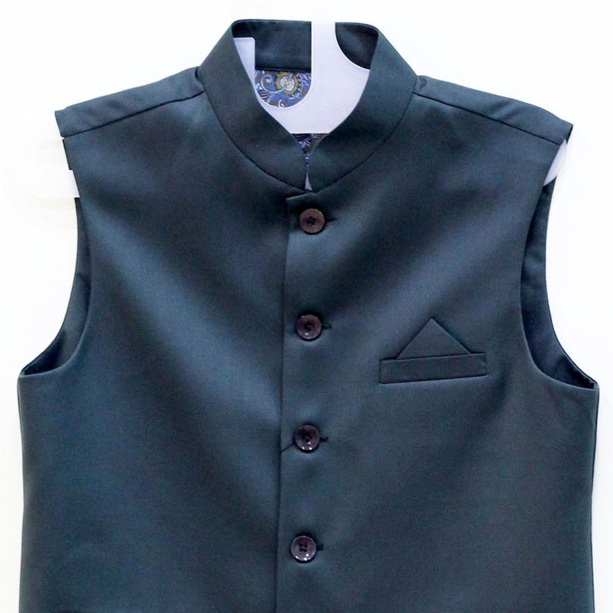 Men's Navy Blue Nehru Jacket (Modi Coat)