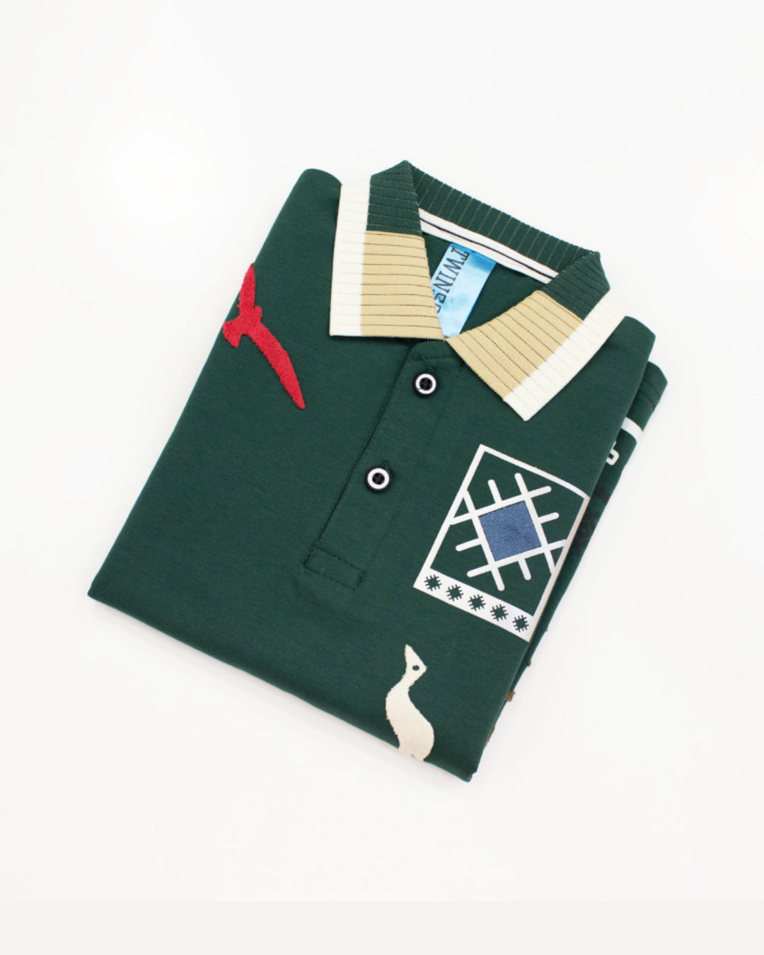 Boys Embroidered Polo T-Shirt – Forest Green