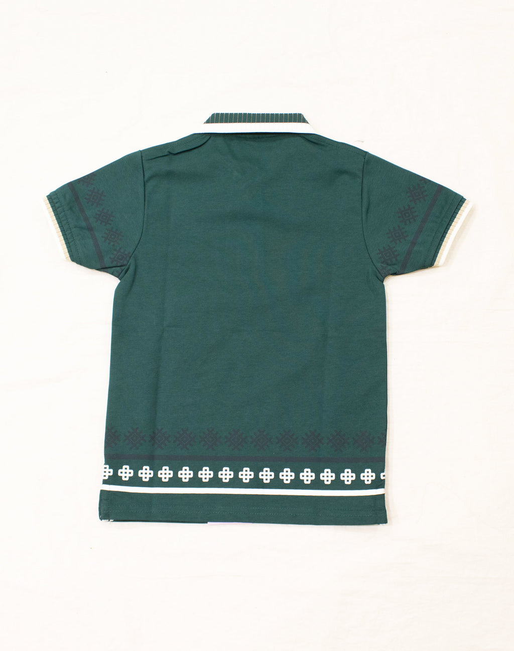 Boys Embroidered Polo T-Shirt – Forest Green