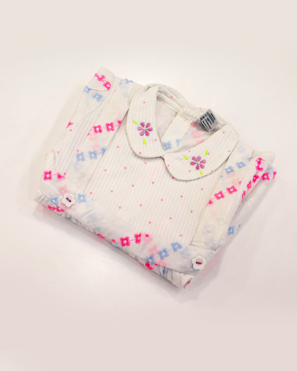 Ivory Pastel Floral Dress – Baby Girls