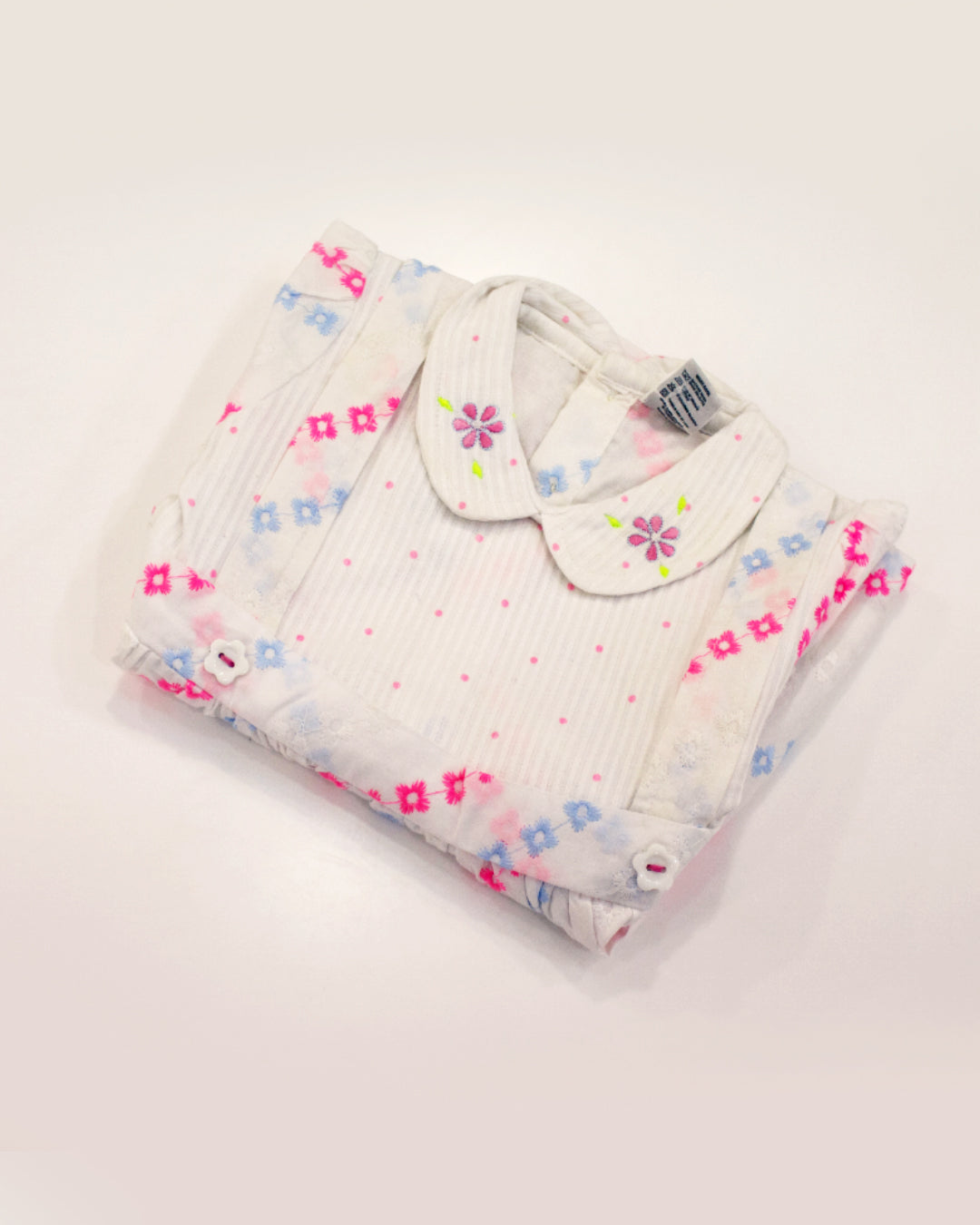 Ivory Pastel Floral Dress – Baby Girls